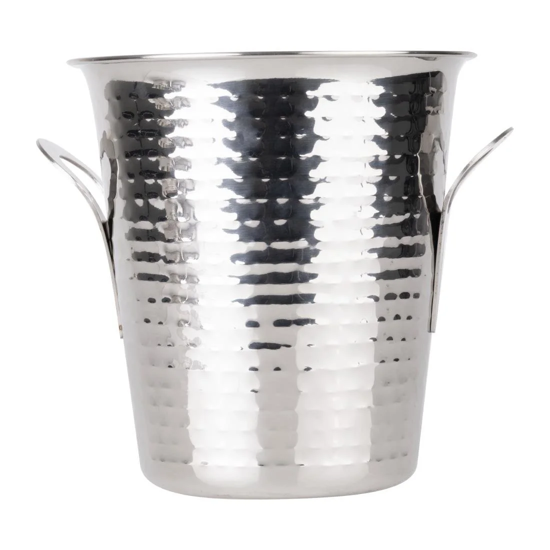 Olympia Flare Wine Bucket Hammered Stainless Steel 4.3Ltr - Image 2