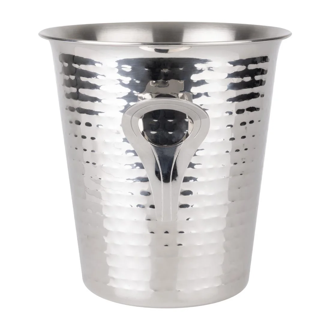 Olympia Flare Wine Bucket Hammered Stainless Steel 4.3Ltr - Image 3