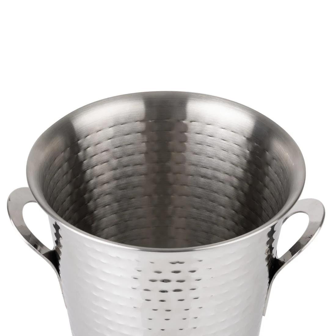 Olympia Flare Wine Bucket Hammered Stainless Steel 4.3Ltr - Image 4