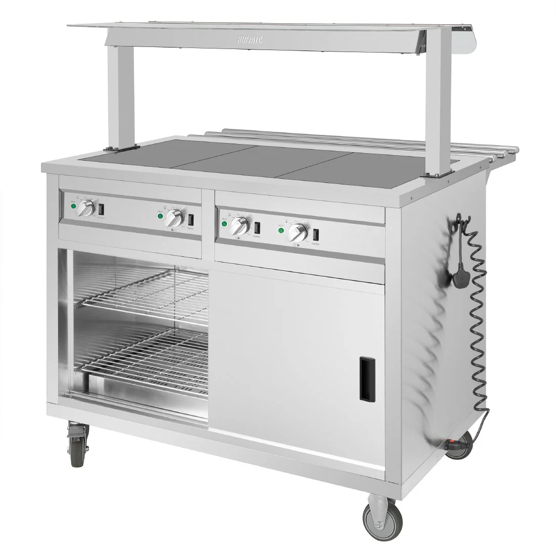 Buffalo Mobile Servery with Solid Heated Top - Image 3