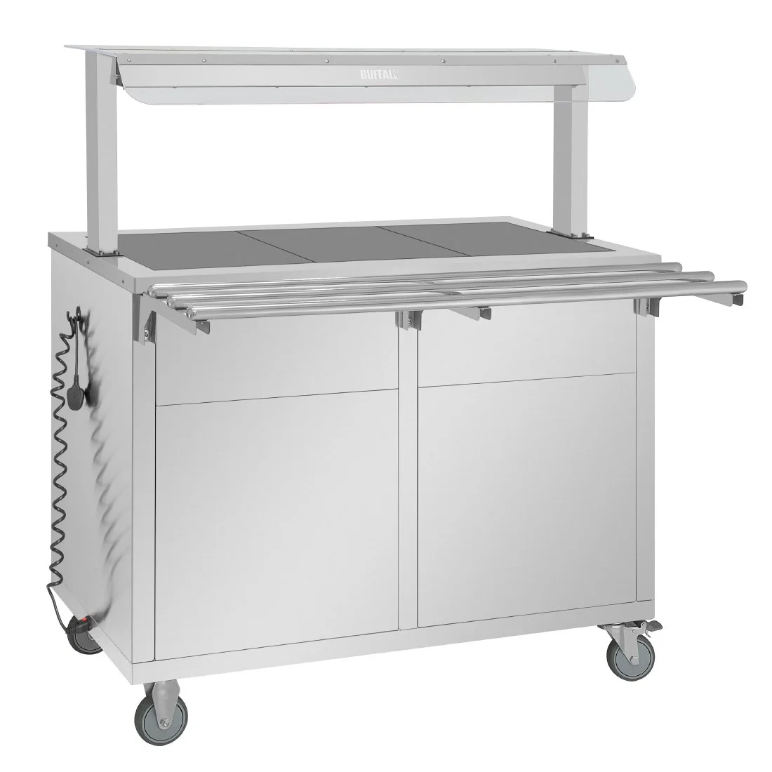 Buffalo Mobile Servery with Solid Heated Top - Image 6