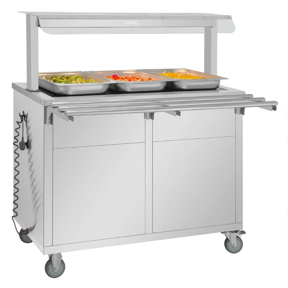 Buffalo Mobile Servery with Solid Heated Top - Image 7