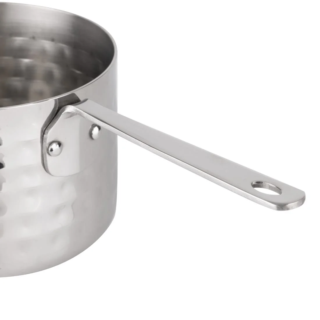 Olympia Table Presentation Mini Saucepan Hammered 90mm - Image 5