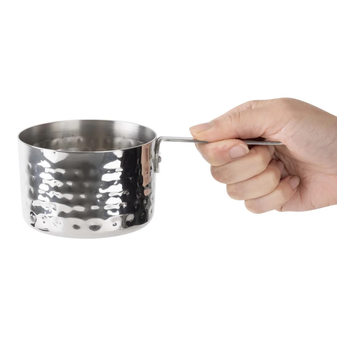 Olympia Table Presentation Mini Saucepan Hammered 90mm - Image 6