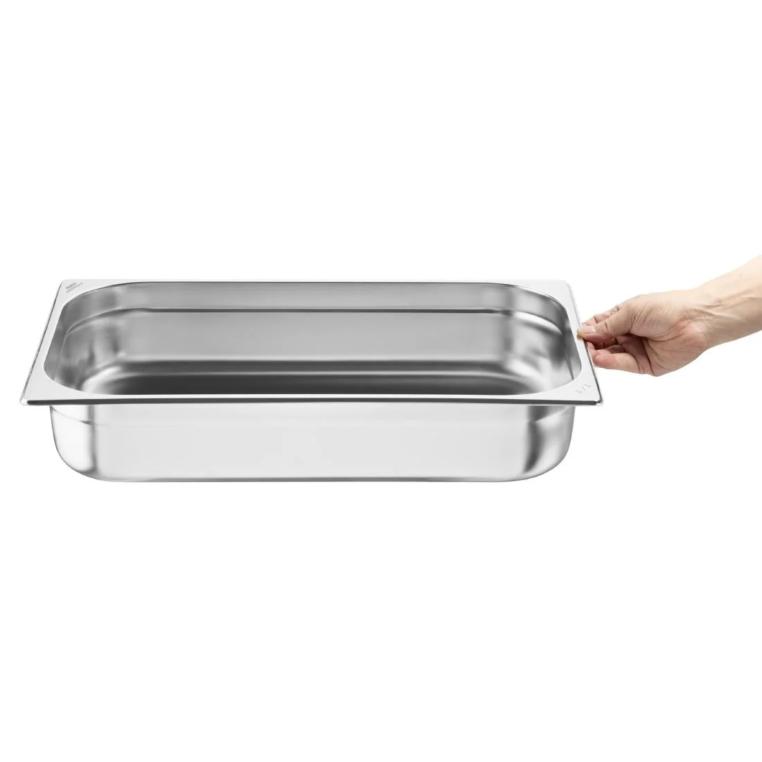 Nisbets Essentials Stainless Steel Gastronorm Tray 1/1 100mm ( 3 Pack) - Image 4