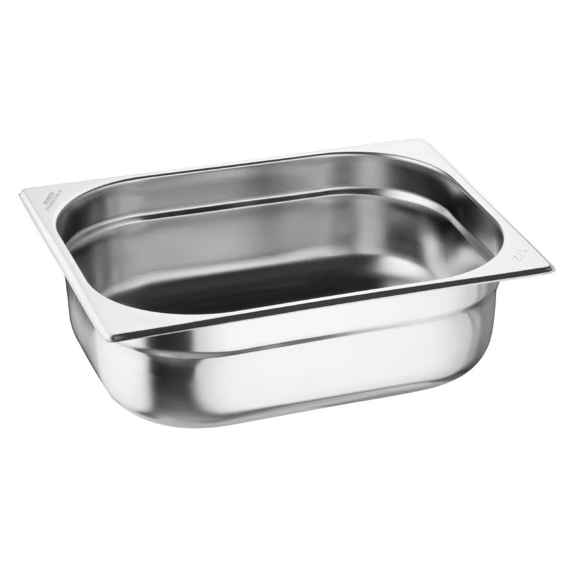 Nisbets Essentials Stainless Steel 1/2 Gastronorm Tray 100mm ( 3 Pack) - Image 1