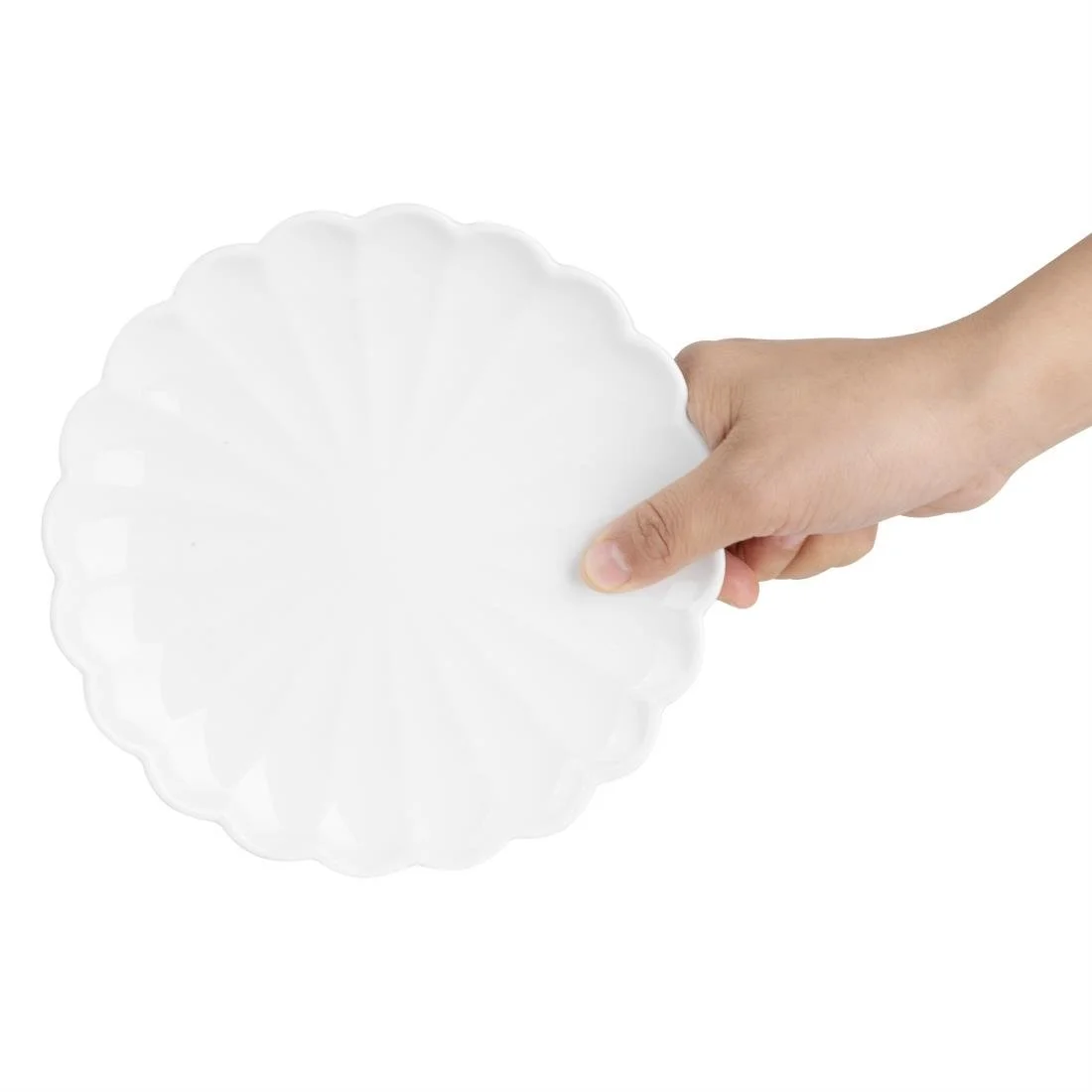 Olympia Bloom Scalloped Plates White 175mm (6 Pack) - Image 8