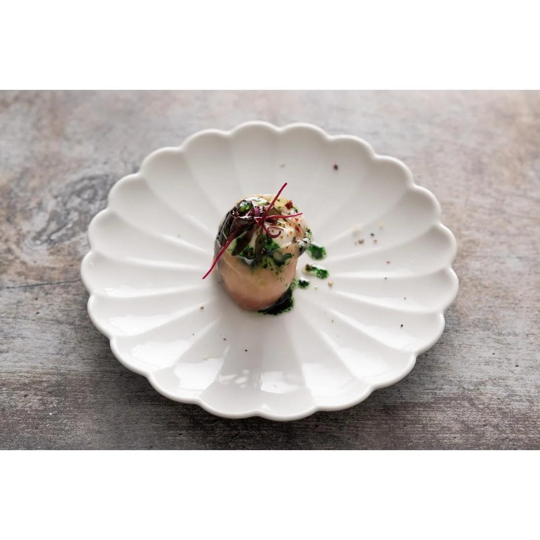 Olympia Bloom Scalloped Plates White 175mm (6 Pack) - Image 4