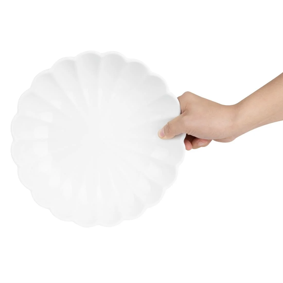 Olympia Bloom Scalloped Bowls White 230mm (6 Pack) - Image 8