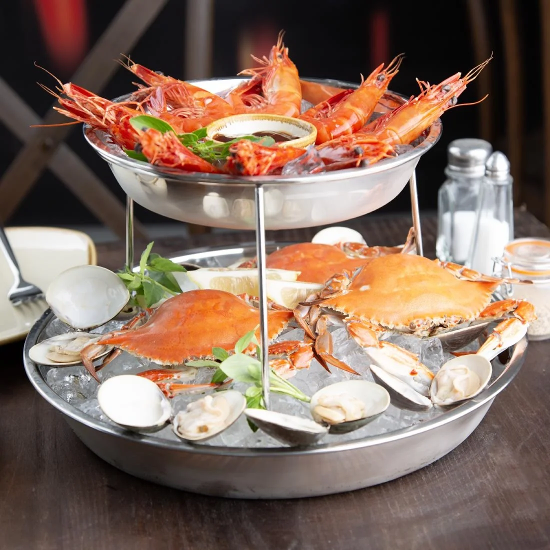 Olympia Seafood Platter Stainless Steel 220mm - Image 5