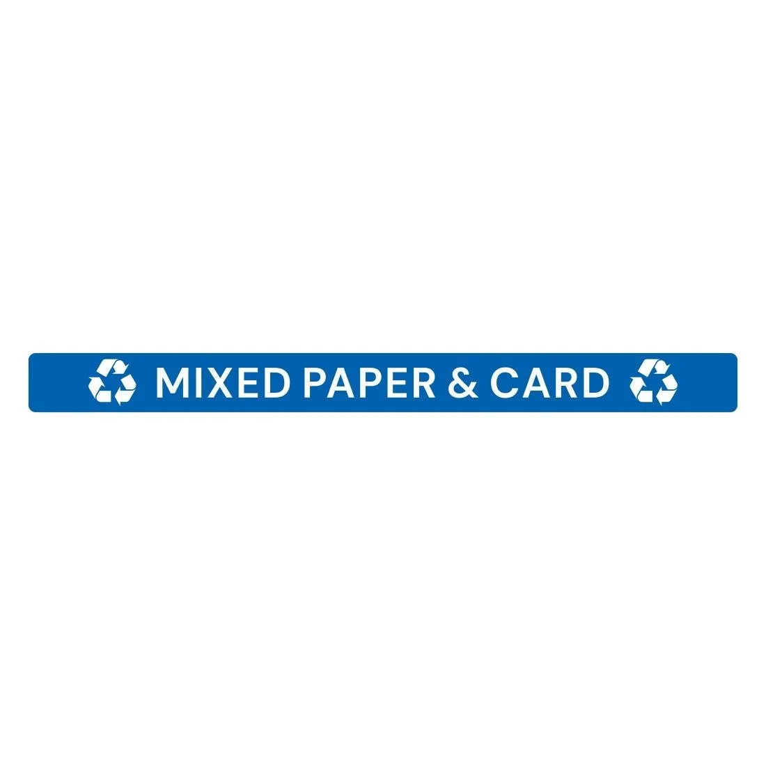 Jantex Slim Bin Lid Label - Mixed Paper & Card - Image 1