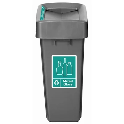 Jantex Slim Bin Lid Label - Mixed Glass - Image 4