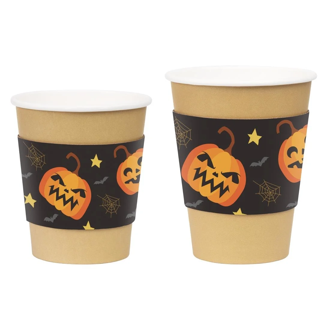 Fiesta Recyclable Halloween Cups Sleeves for 12oz Hot Cups (100 Pack) - Image 4