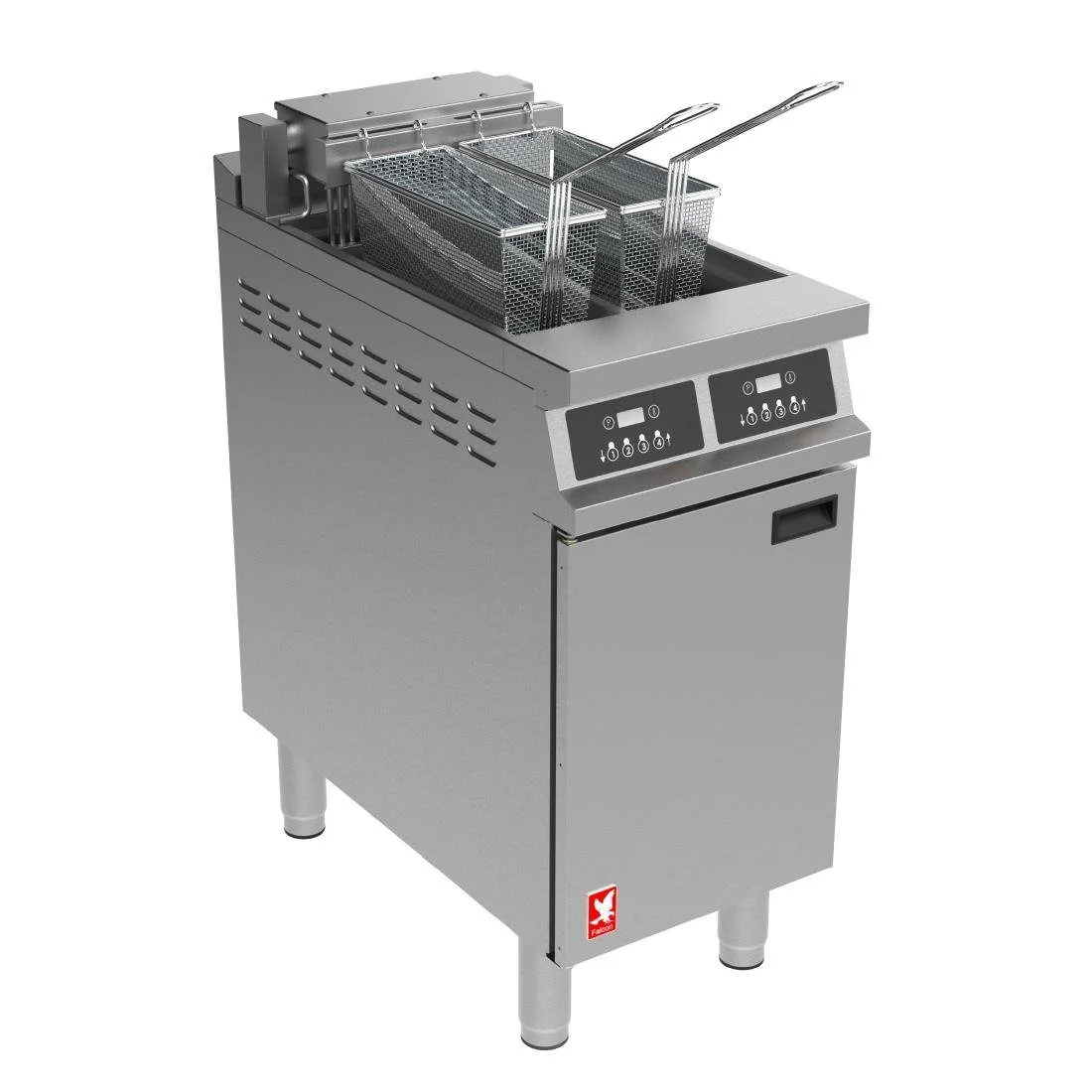 Falcon Dominator Plus Free Standing Electric Programmable Twin Filtration Fryer E3845F2P