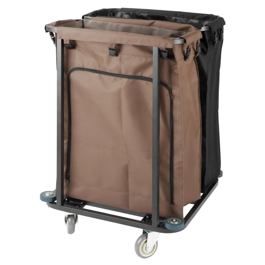 Jantex 2 Compartment Linen Trolley 2x100Ltr - Image 2
