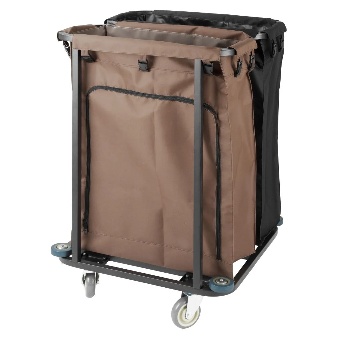 Jantex 2 Compartment Linen Trolley 2x100Ltr - Image 2