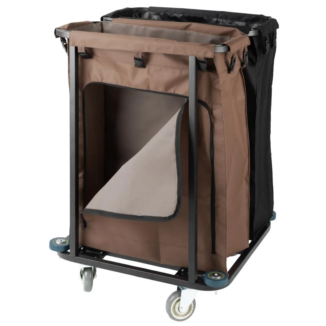 Jantex 2 Compartment Linen Trolley 2x100Ltr - Image 3