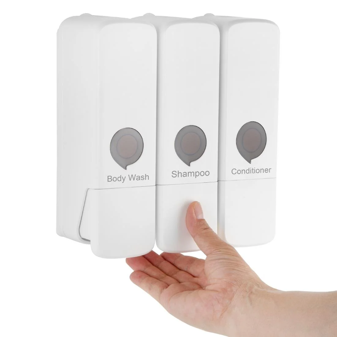 Jantex Triple Shower Dispenser White - Image 5