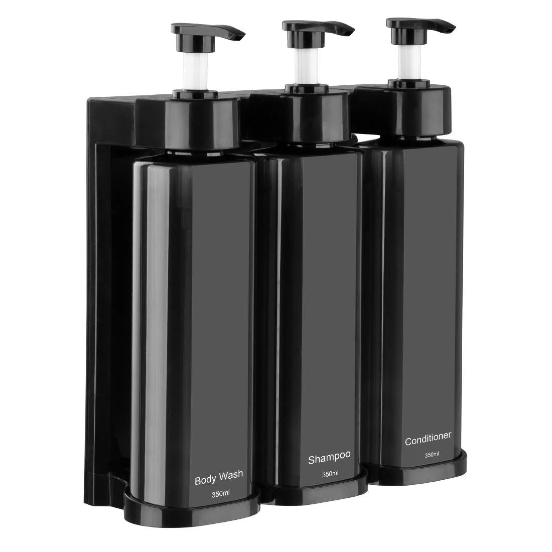 Nisbets Essentials Triple Shower Pump Dispenser - Image 1