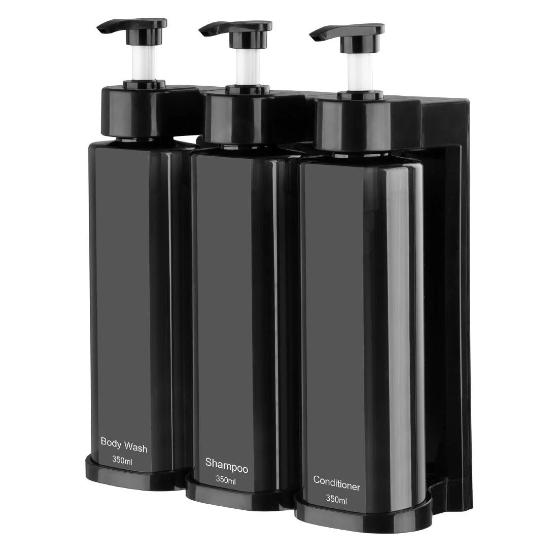 Nisbets Essentials Triple Shower Pump Dispenser - Image 2