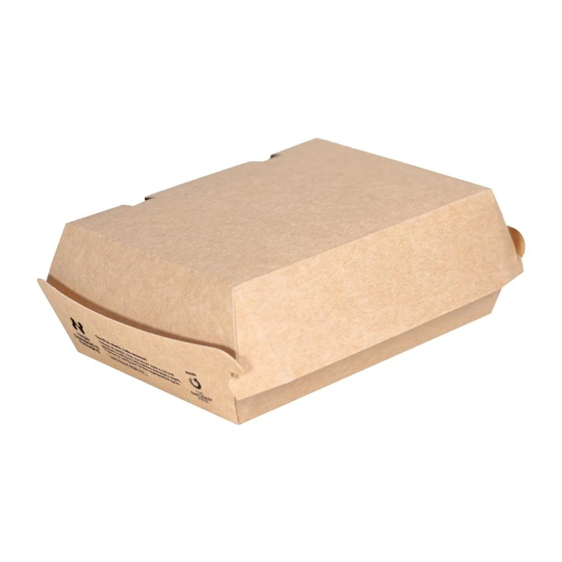 Notpla 7"x5" Clamshell Takeaway Boxes - Kraft (200 Pack) - Image 1