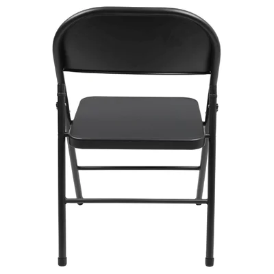 Bolero Folding Metal Chairs Black (4 Pack) - Image 4