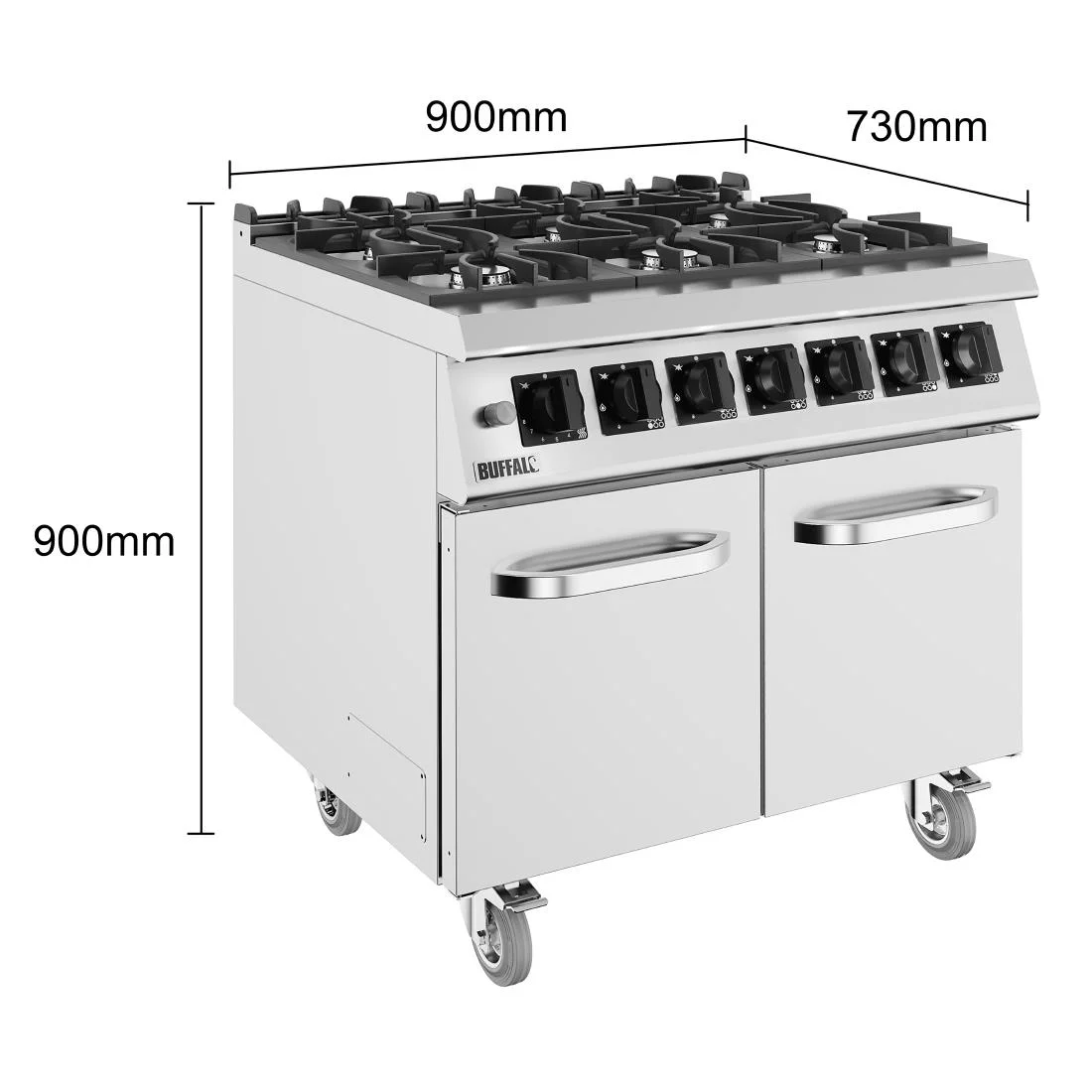 Buffalo 700 Series Gas Range Cooker - Image 8