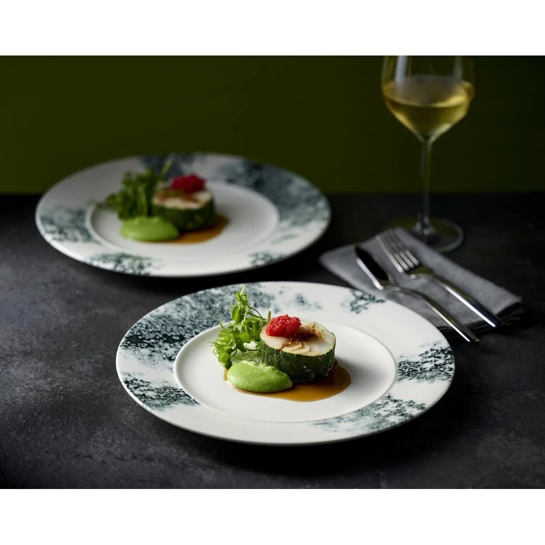 Churchill Alchemy Ambience Standard Rim Bowls Smoke Black 280mm (6 Pack) - Image 5