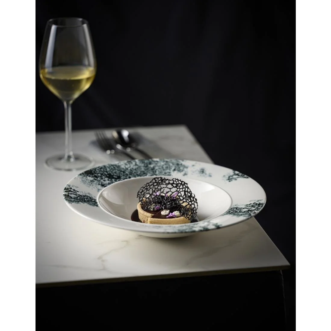 Churchill Alchemy Ambience Standard Rim Bowls Smoke Black 280mm (6 Pack) - Image 8