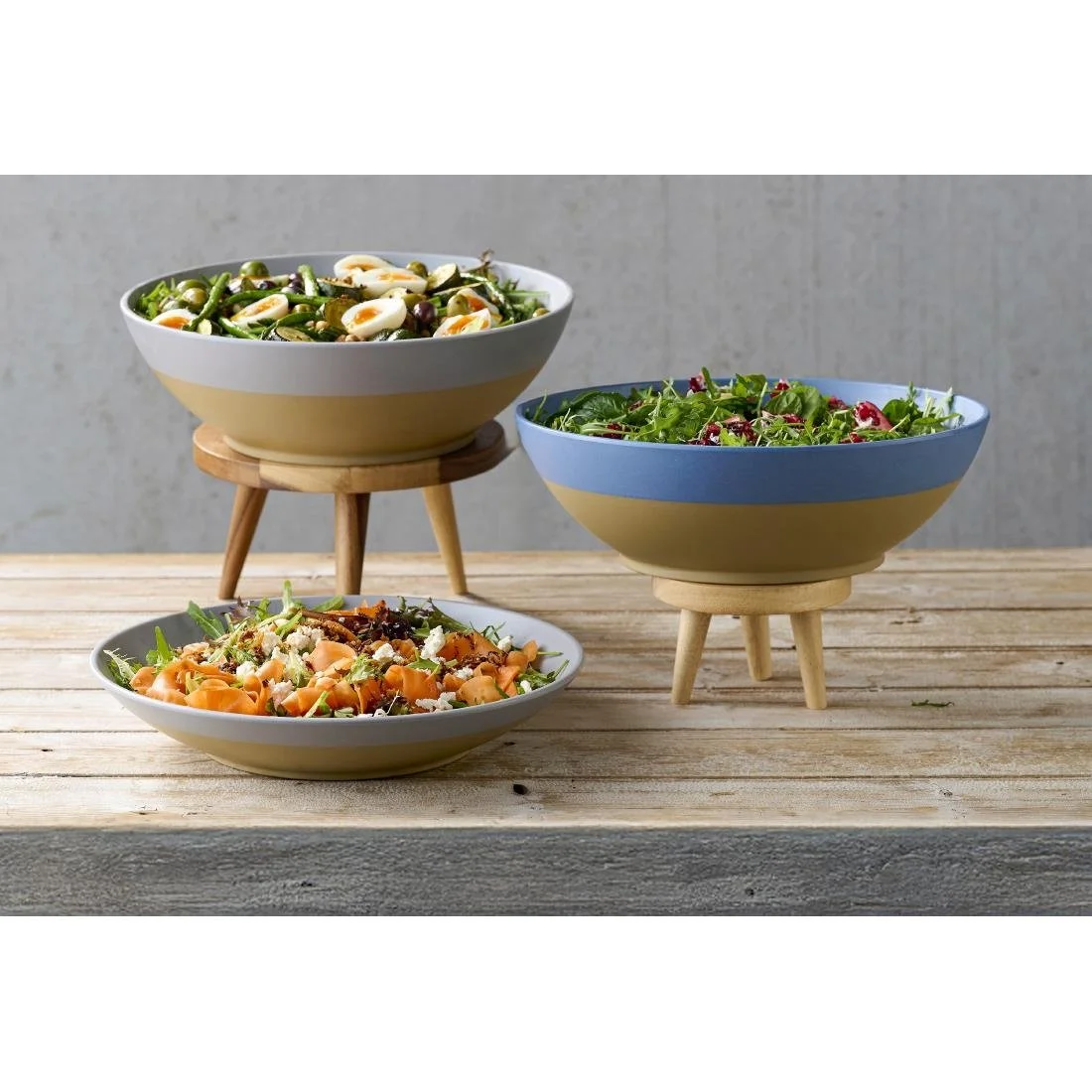 Churchill Emerge Melamine Oslo Blue Deep Serving Bowls 285mm (4 Pack) - Image 7