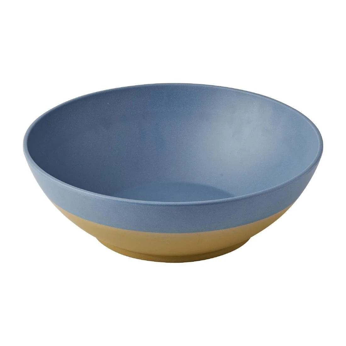 Churchill Emerge Melamine Oslo Blue Deep Serving Bowls 360mm (2 Pack) - Image 1