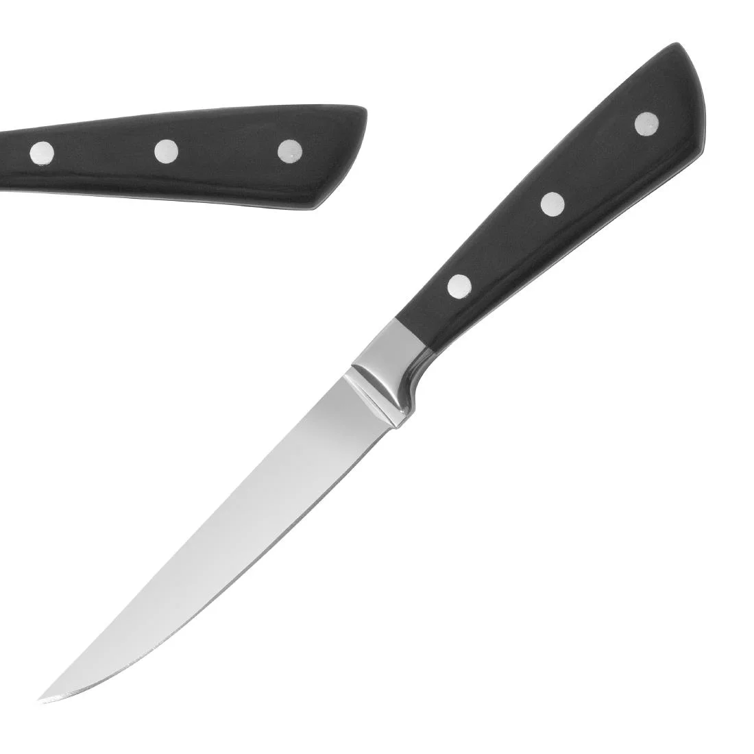 Comas Montblanc Black Acrylic Steak Knives (6 Pack) - Image 2