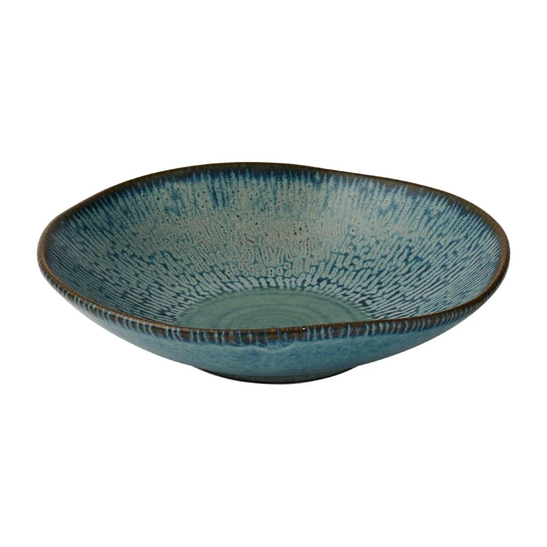 Churchill Envisage Cascade Sapphire Blue Natural Bowls 220mm (6 Pack) - Image 1