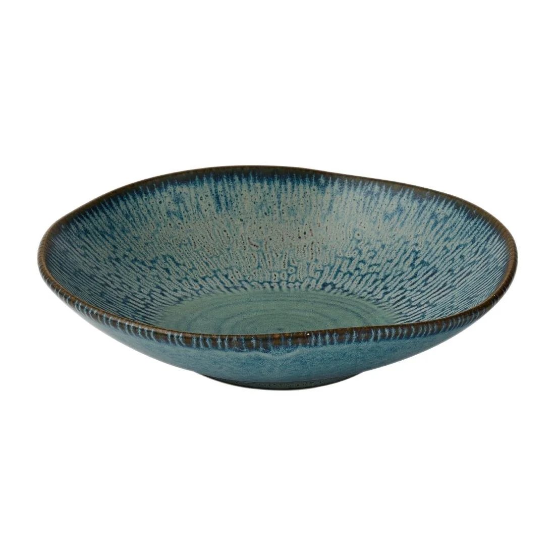 Churchill Envisage Cascade Sapphire Blue Natural Bowls 250mm (6 Pack) - Image 1