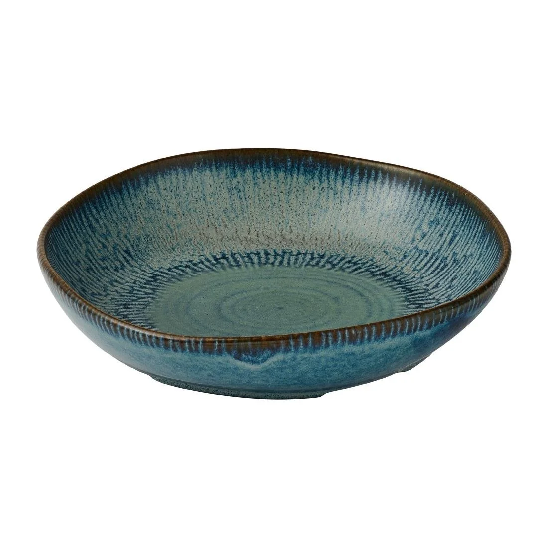 Churchill Envisage Cascade Sapphire Blue Natural Deep Bowls 215mm (6 Pack) - Image 1