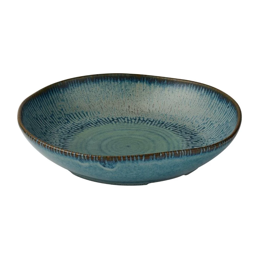 Churchill Envisage Cascade Sapphire Blue Natural Deep Bowls 250mm (6 Pack) - Image 1