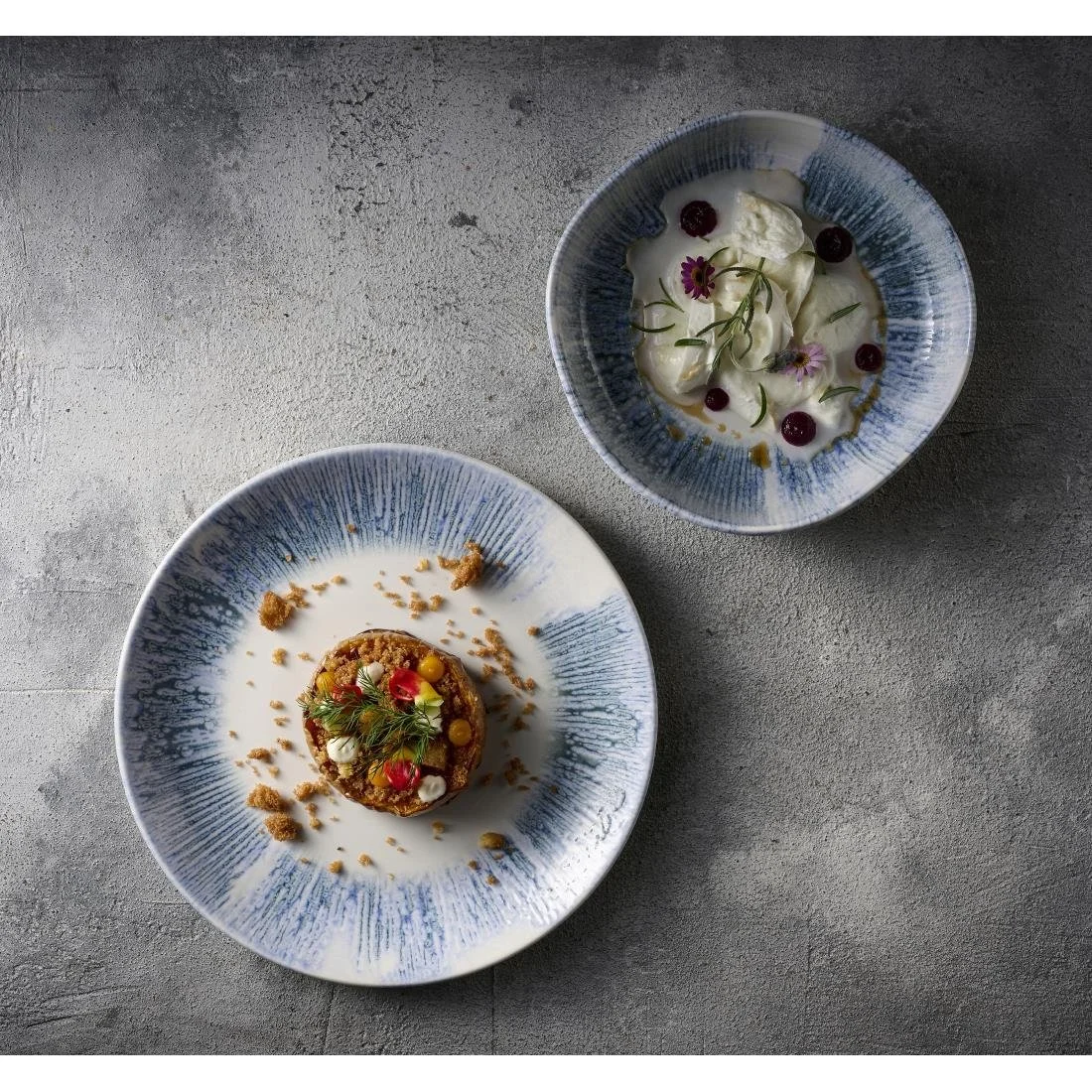 Churchill Lyra Blue Evolve Coupe Plates 217mm (12 Pack) - Image 3