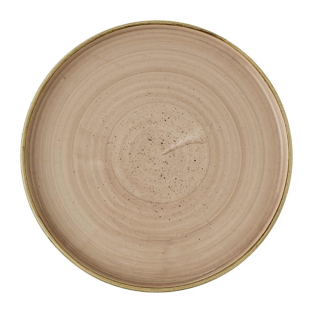 Churchill Stonecast Truffle Walled Plates 260mm (6 Pack) - Image 1