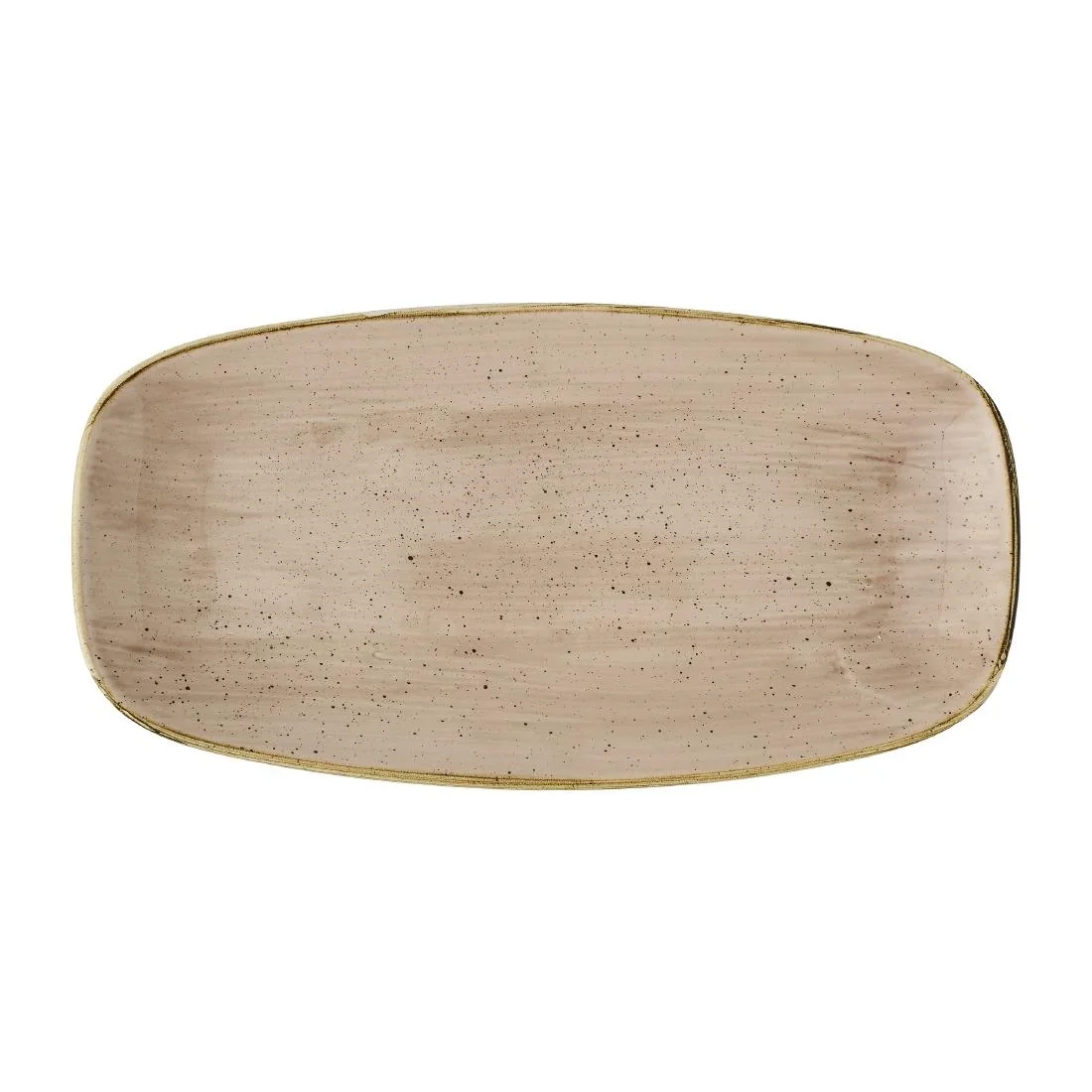 Churchill Stonecast Truffle Chef's Oblong Plates 298x152mm (12 Pack)