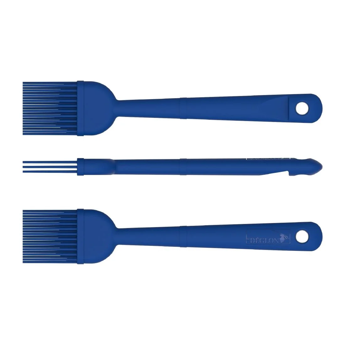 Deglon Stop Glisse Half Maryse Blue Heat Resistant Spatula 250mm - Image 3