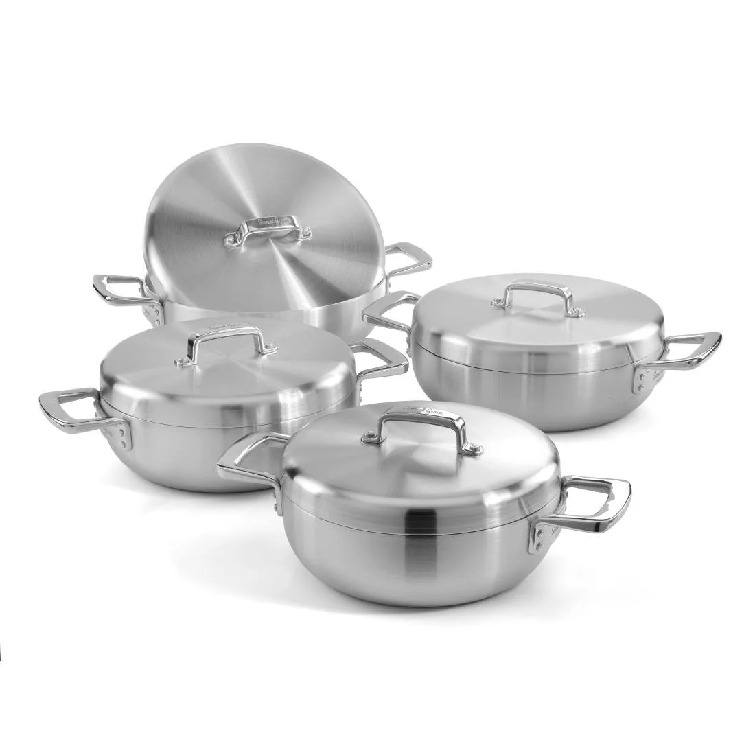 Samuel Groves Urban Stainless Steel Tri-Ply Chefs Pan with Lid 30cm - Image 4