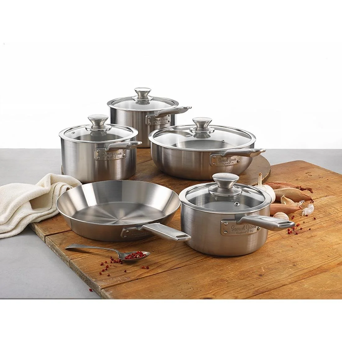 Samuel Groves Stainless Steel Saucepan and Glass Lid 18cm - Image 7