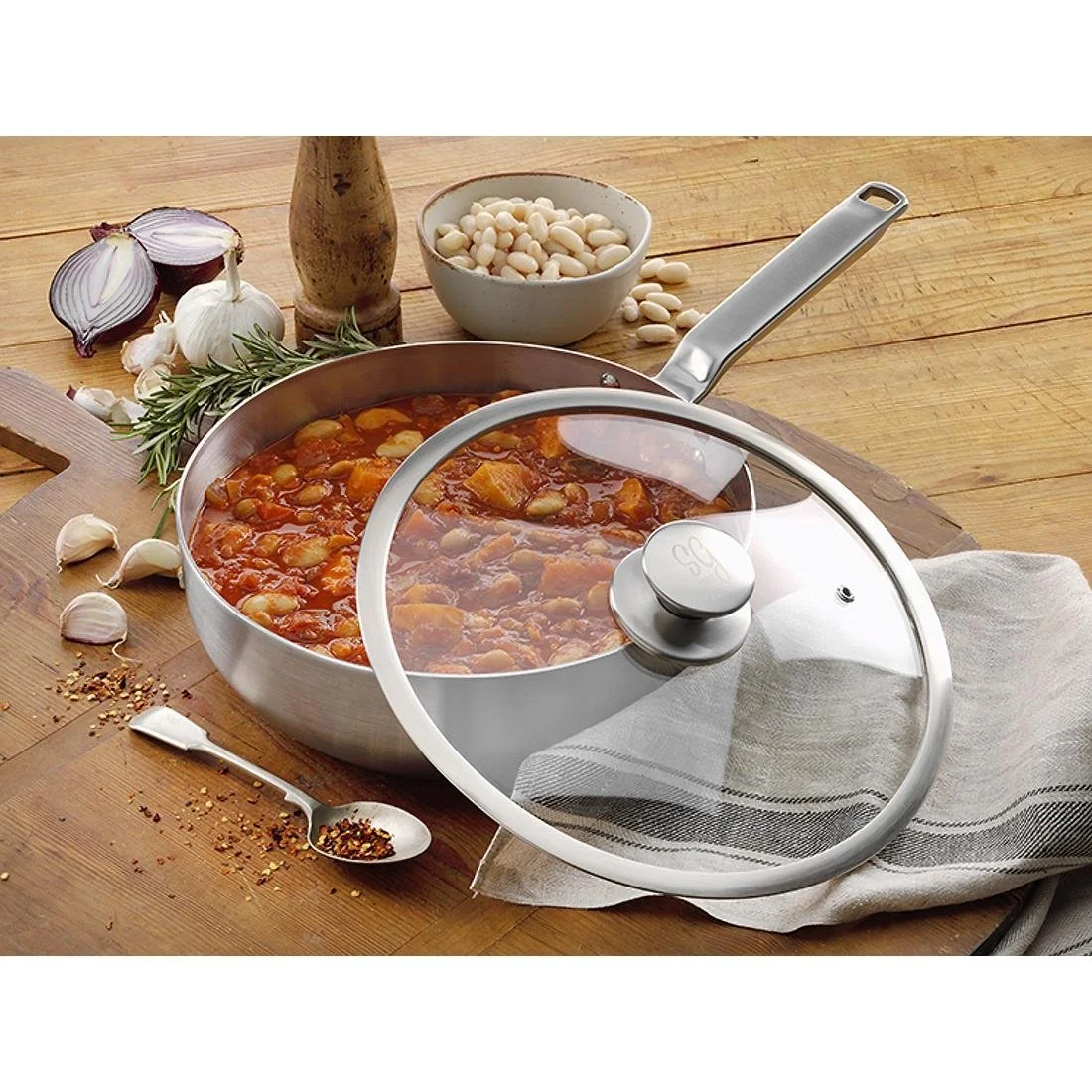 Samuel Groves Stainless Steel Pan 26cm - Image 3