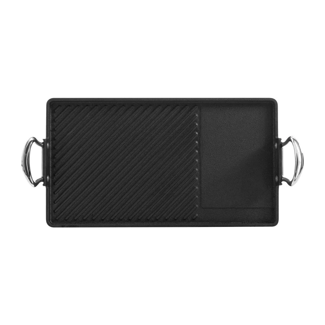 Samuel Groves Cast Iron Double Burner Griddle Pan 45x25cm - Image 4