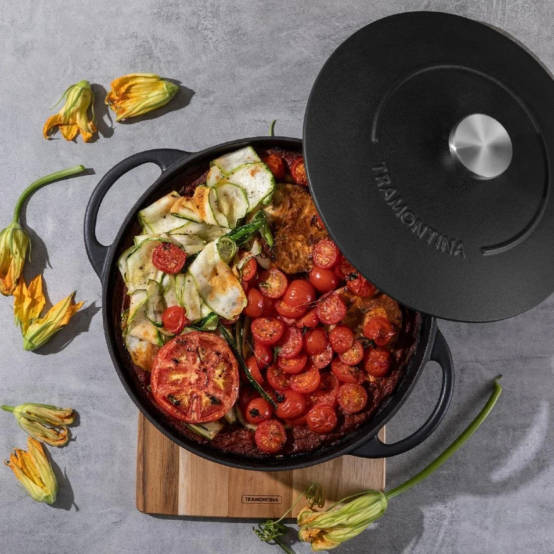 Tramontina Enamel Cast Iron Casserole Dish 311mm - Image 8