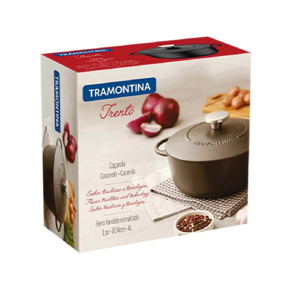 Tramontina Enamel Cast Iron Casserole Dish 311mm - Image 11