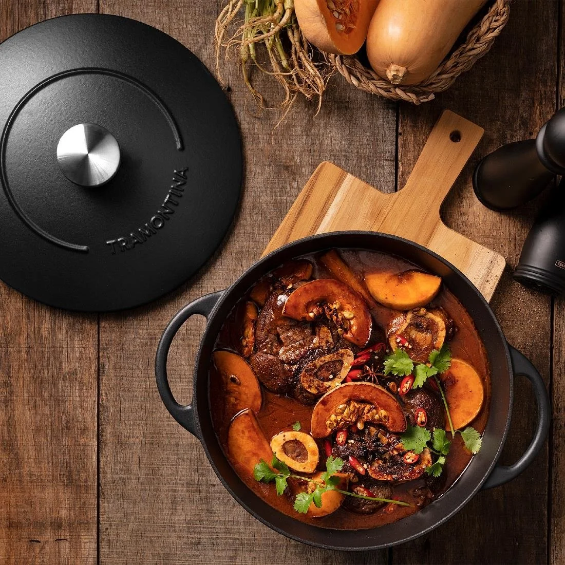 Tramontina Enamel Cast Iron Casserole Dish 311mm - Image 13