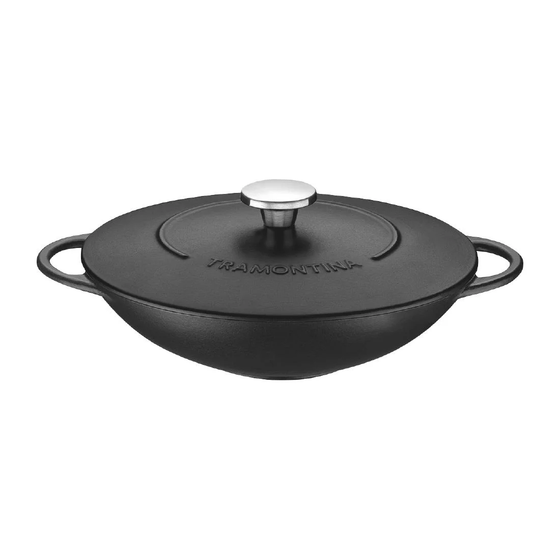 Tramontina Enamel Cast Iron Wok 32cm