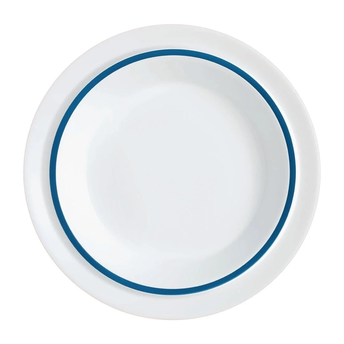 Autonomy Soup Dishes Blue Border 230mm (12 Pack)