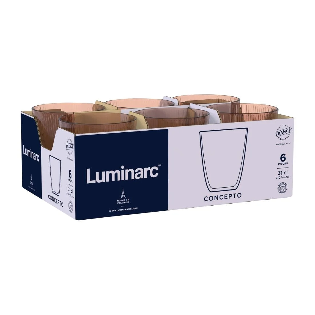 Luminarc Concepto Stripy Agate Tumblers 320ml (24 Pack) - Image 9